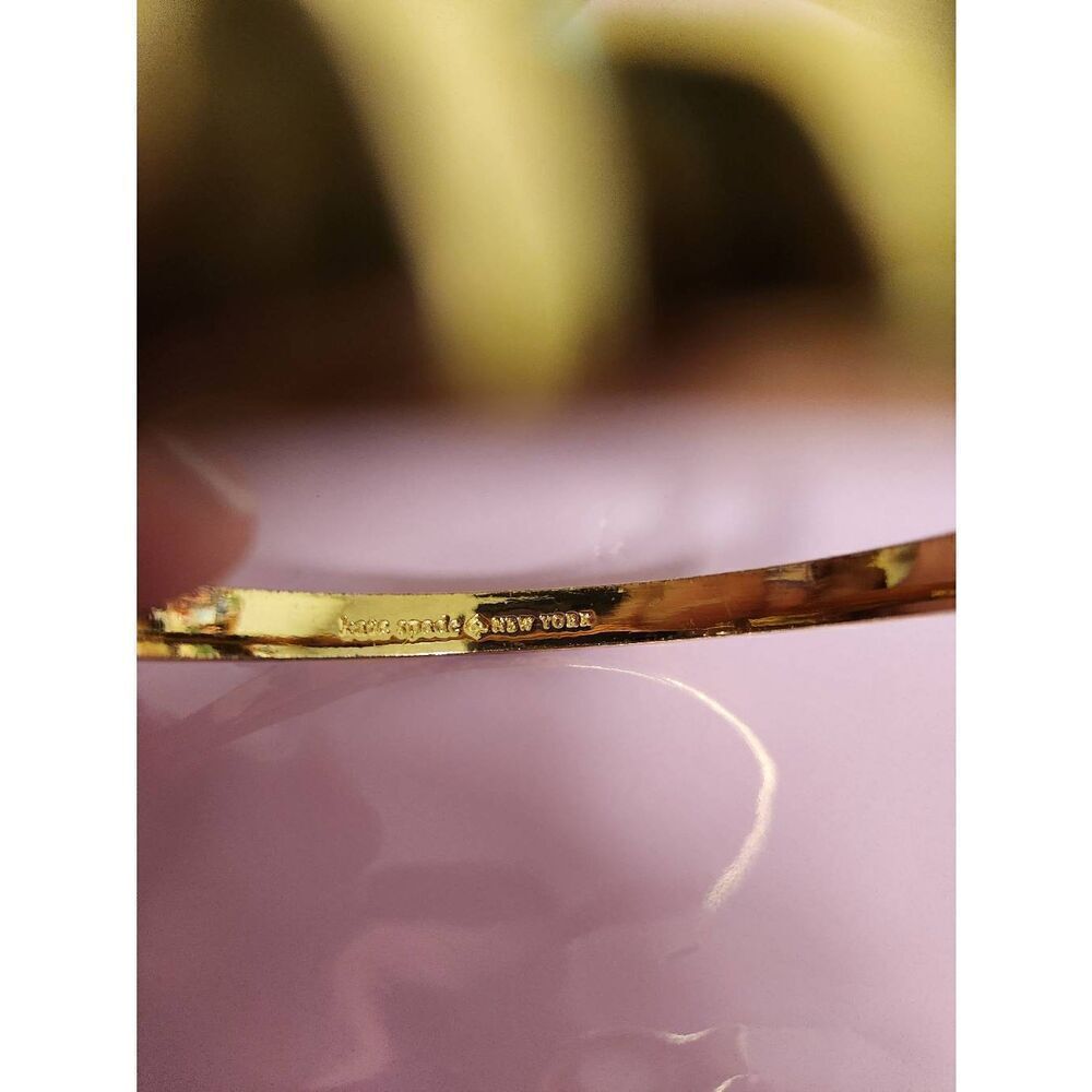 Kate Spade Goldtone bow bangle (PF) - Picture 5 of 7